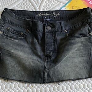 American Eagle denim black skirt